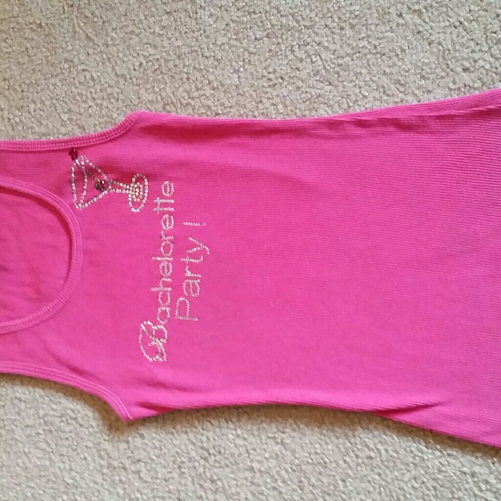 Bachelorette party rhinestones tank!